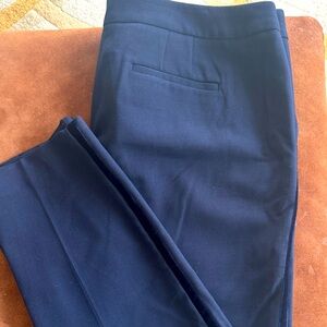 RSVP by Talbots wool ankle pants with blue stripe